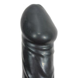 Black Giant Latex Opblaasbare Dildo - PlayForFun