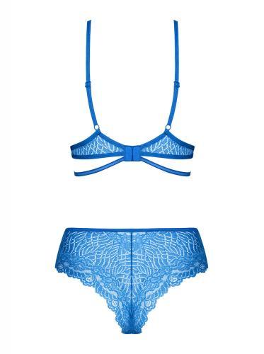 Bluellia Kanten BH Set - Blauw - PlayForFun