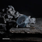 Boners Cockring Met Diamant Design - Grijs - PlayForFun