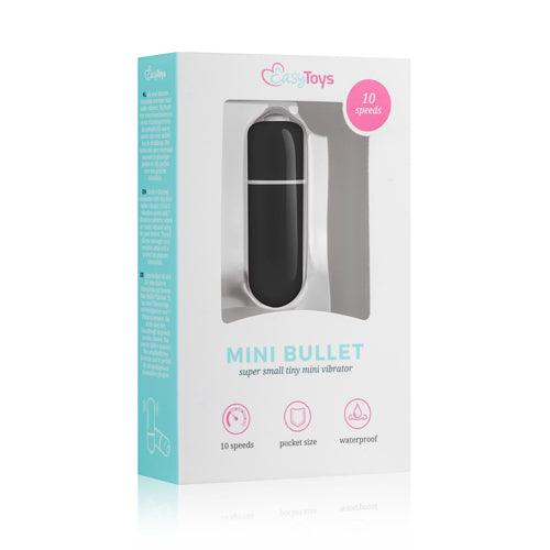 Bulletvibrator met 10 snelheden - zwart - PlayForFun