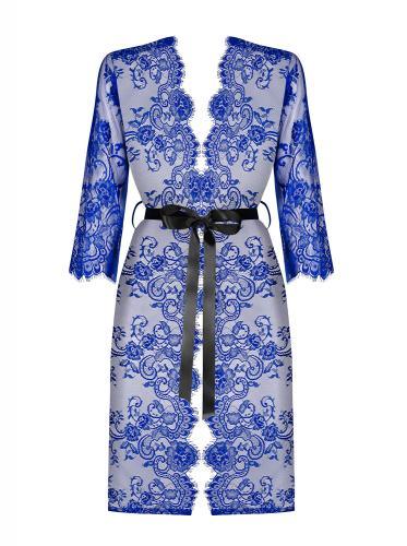 Cobaltess Kanten Kimono - Blauw - PlayForFun