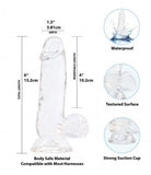 Crystal Addiction - Transparante Dildo - 15 cm - PlayForFun