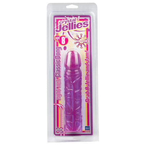 Crystal Jellies Classic Dildo - Paars - PlayForFun