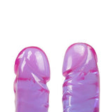 Crystal Jellies Dubbel Dildo - Paars - PlayForFun