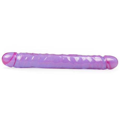 Crystal Jellies Dubbel Dildo - Paars - PlayForFun