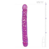 Crystal Jellies Dubbel Dildo - Paars - PlayForFun