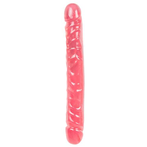 Crystal Jellies Dubbel Dildo - Roze - PlayForFun