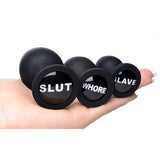 Dirty Words Buttplug Set - PlayForFun