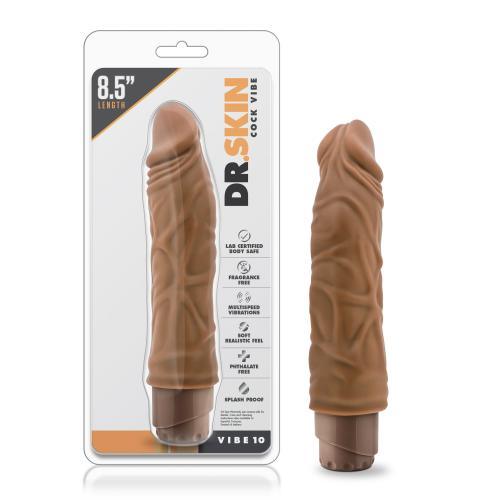 Dr. Skin - Cock Vibe no10 Vibrator - Mocha - PlayForFun