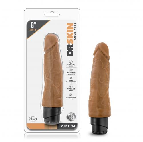 Dr. Skin - Cock Vibe no14 Vibrator - Mocha - PlayForFun