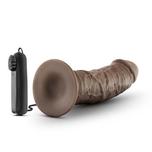 Dr. Skin - Dr. Joe Vibrator Met Zuignap 20 cm - Chocolate - PlayForFun