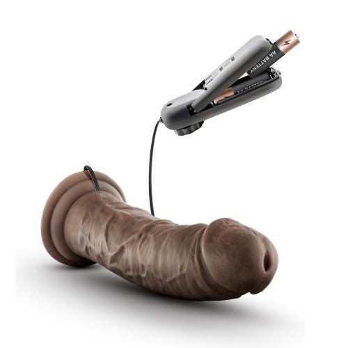 Dr. Skin - Dr. Joe Vibrator Met Zuignap 20 cm - Chocolate - PlayForFun