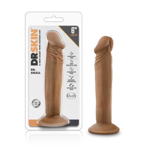 Dr. Skin - Dr. Small Dildo Met Zuignap - Mocha - PlayForFun