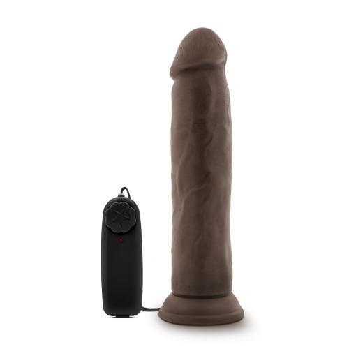 Dr. Skin - Dr. Throb Vibrator Met Zuignap 24 cm - Chocolate - PlayForFun