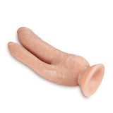 Dr. Skin - Dubbele Dildo 21 cm - Vanilla - PlayForFun