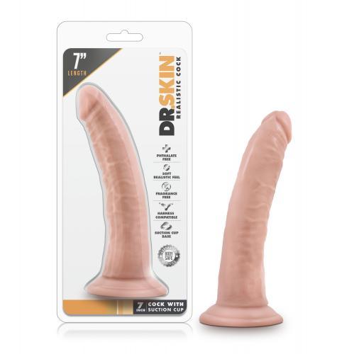 Dr. Skin - Realistische Dildo Met Zuignap 19 cm - Vanilla - PlayForFun