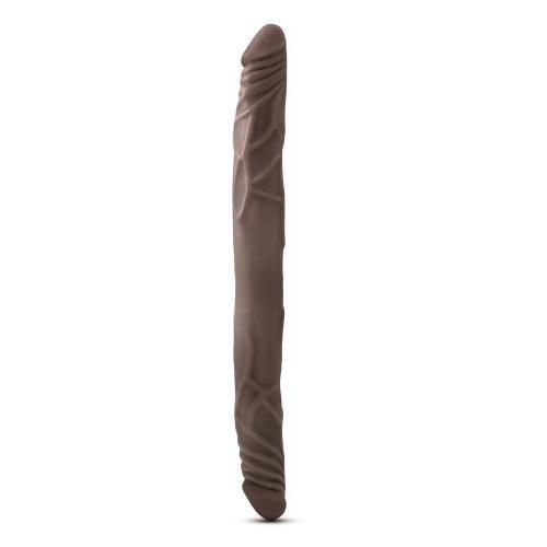 Dr. Skin - Realistische Dubbele Dildo 35 cm - Chocolate - PlayForFun