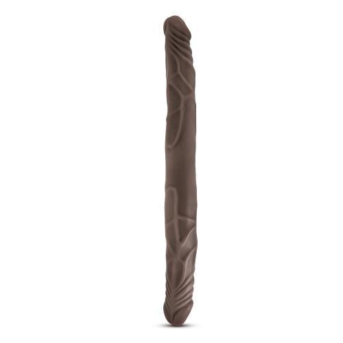 Dr. Skin - Realistische Dubbele Dildo 35 cm - Chocolate - PlayForFun