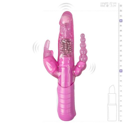 Drie dubbele rabbit vibrator - PlayForFun