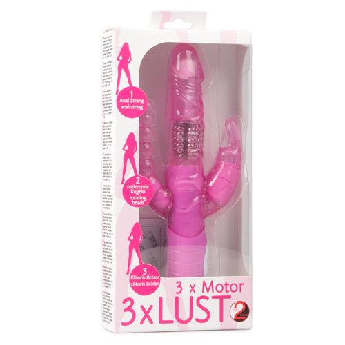 Drie dubbele rabbit vibrator - PlayForFun