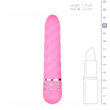 Easytoys Mini Vibrator Gedraaid - Roze - PlayForFun