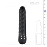 Easytoys Mini Vibrator Gedraaid - Zwart - PlayForFun