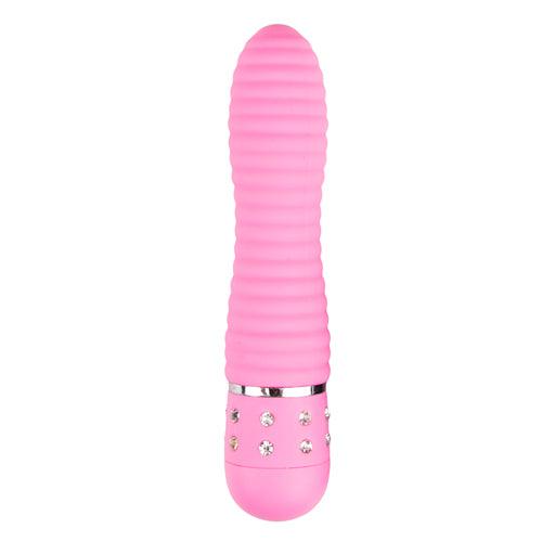 Easytoys Mini Vibrator Geribbeld - Roze - PlayForFun