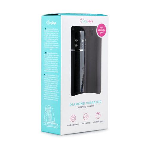 Easytoys Mini Vibrator Glad - Zwart - PlayForFun