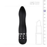 Easytoys Mini Vibrator Glad - Zwart - PlayForFun