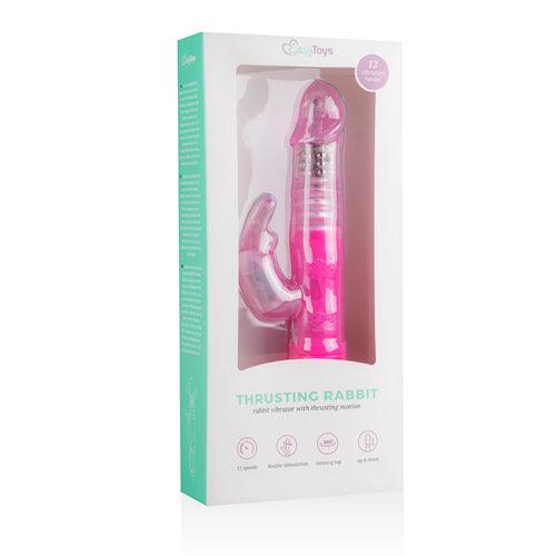 EasyToys Stotende Rabbit Vibrator - Roze - PlayForFun