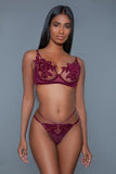 Evangeline BH Set - Bordeaux - PlayForFun