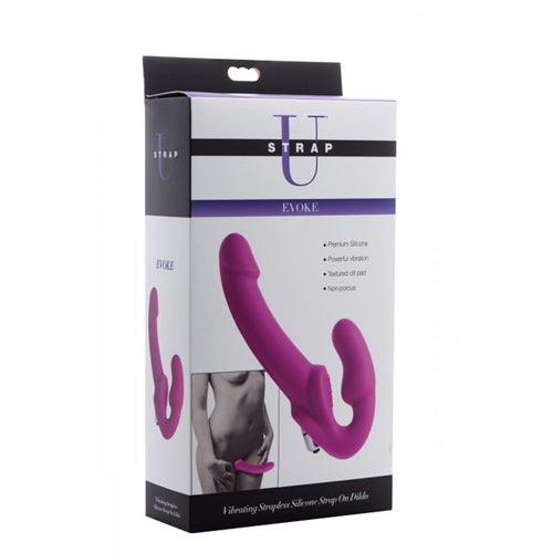 Evoke Strapless Strap On Dildo - PlayForFun