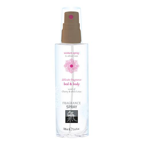 Feromonen Bed & Body Spray Voor Vrouwen - Kers & Witte Lotus - PlayForFun