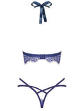 Flowlace Kanten 2-delige Bh Set - Blauw - PlayForFun