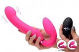 G-Pulse Vibrerende Strapless Dildo Met Afstandsbediening- Roze - PlayForFun