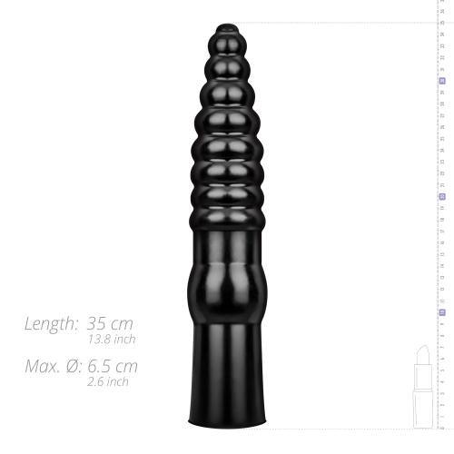 Geribbelde Dildo - 34 cm - PlayForFun