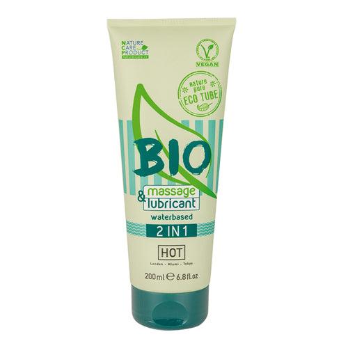 HOT BIO 2 in 1 Waterbasis Glijmiddel En Massagegel - PlayForFun