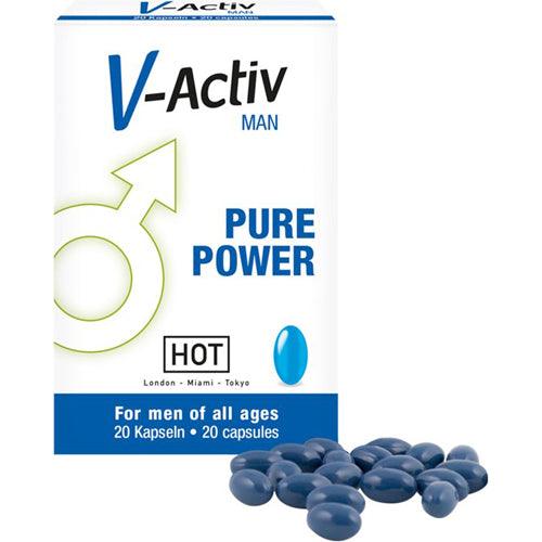 HOT V-Activ Pure Power Voor Mannen - 20 stuks - PlayForFun