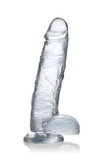 Jock C-Thru Transparante Dildo - 23 cm. - PlayForFun