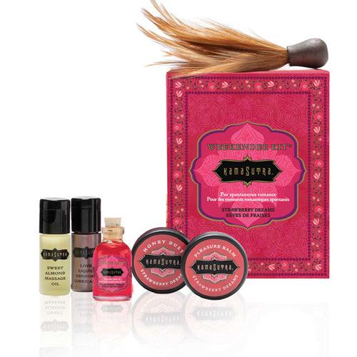 Kamasutra Weekender Kit - Aardbei - PlayForFun