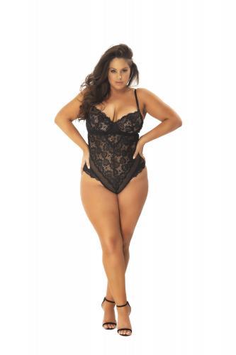 Kanten Body Met Verleidelijke Achterkant - Curvy - PlayForFun