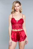 Kristal 2-delige Set - Rood - PlayForFun