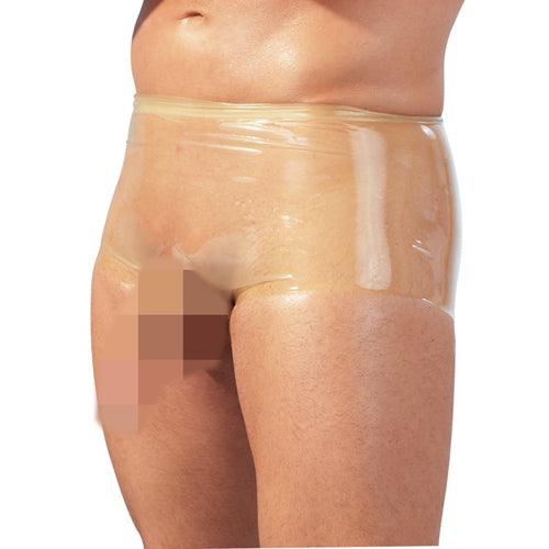 Latex Boxer Met Penissleeve - Transparant - PlayForFun