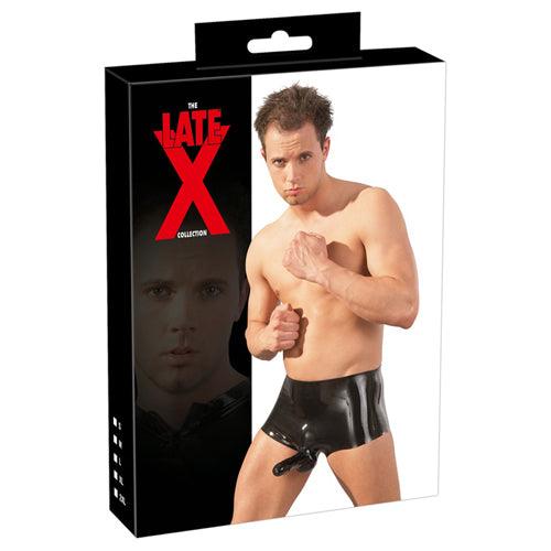 Latex Boxer Met Sleeve - PlayForFun