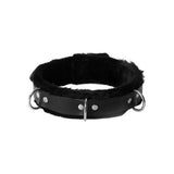 Leren Gevoerde Halsband - PlayForFun