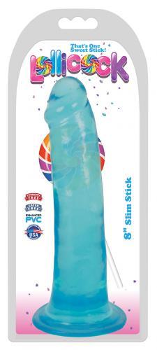 Lollicock - Dildo Slim Stick - Berry Ice - 20.3 cm - PlayForFun