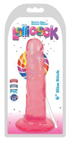 Lollicock - Dildo Slim Stick - Cherry Ice - 15.2 cm - PlayForFun