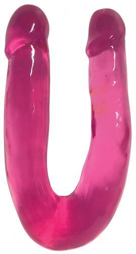 Lollicock - Sweet Slim Double Dipper Dildo - Cherry Ice - 33 cm - PlayForFun