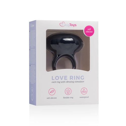 Love Ring Vibrerende Cockring - Zwart - PlayForFun