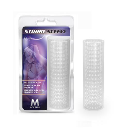 M for Men - Stroke Sleeve Flexibele Masturbator - Transparant - PlayForFun